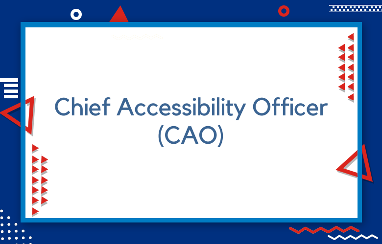 Chief Accessibility Officer (CAO) Role